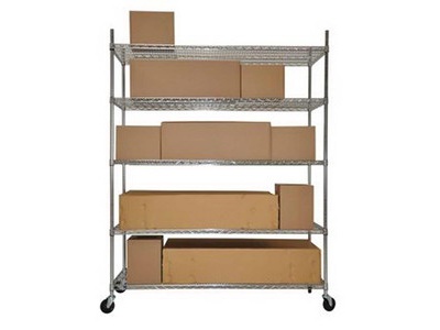 Wire Rack Rolling Shelving, 