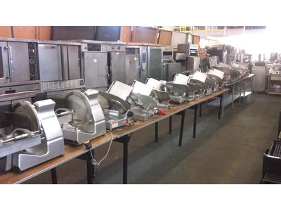 large selection of meat slicers