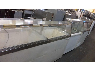 large select of ice cream display cases