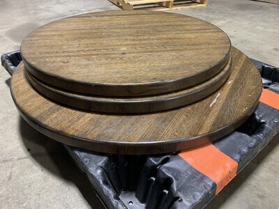 Lot of Round Wood Dining Tables