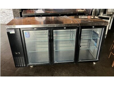 (2) Dukers DBB72-H3 3-Door Back Bar