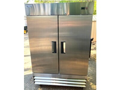(2) Avantco 2-Door Reach-In Freezer