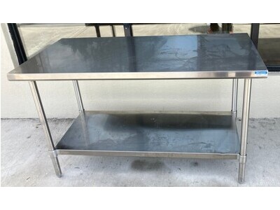 (2) 60" S/S Work Table w/ Undershelf