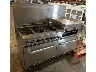 CookRite S/S 60" Gas Range w/ Griddle & 