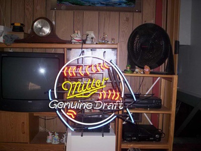 Neon Miller Genuine Draft Sign