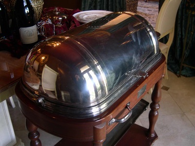 Christofle Roast Beef Carving Trolley Ca