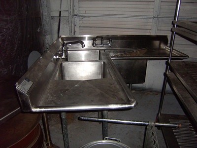 3 bay cornor sink
