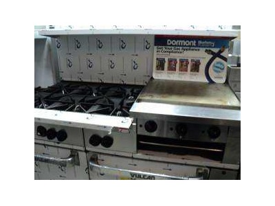 Vulcan 4 Burner 2 ft Flat Griddle Combo