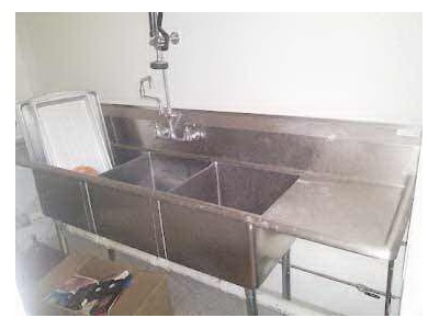 3-compartment Commercial RESTAURANT SINK