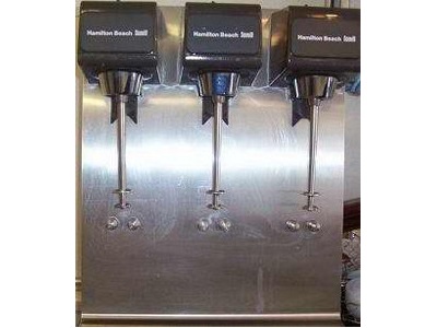 3 Station  NSF  Malt/Shake Mixer W/ Cups