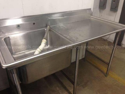 Advance Tabco Stainless Stand and Sink
